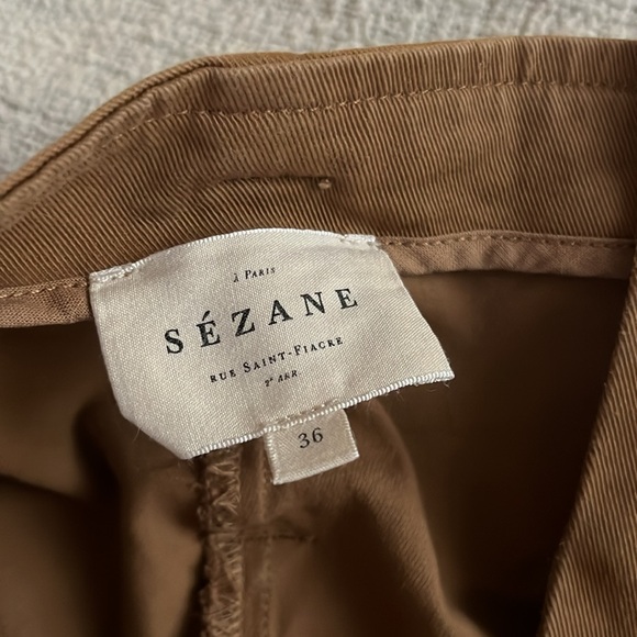 Sezane Rome shorts size 6 caramel color - Picture 4 of 4